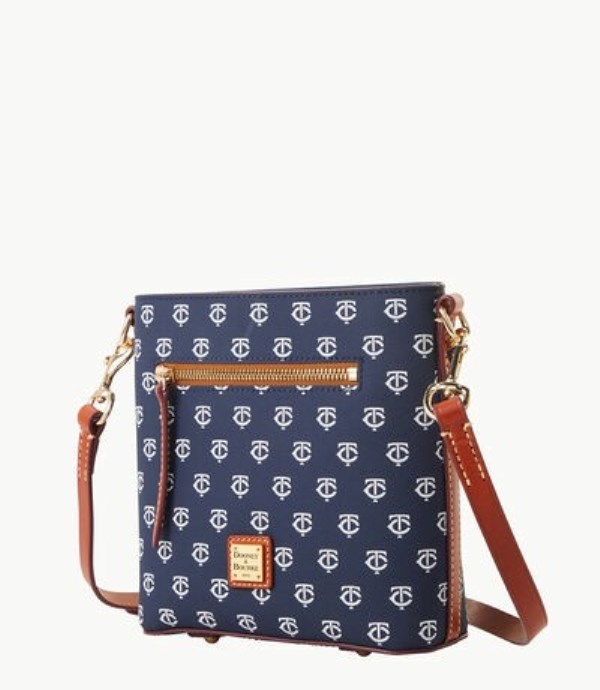 Blue Dooney And Bourke MLB Twins Small Zip Women's Crossbody Bags | 28XTPEJIH