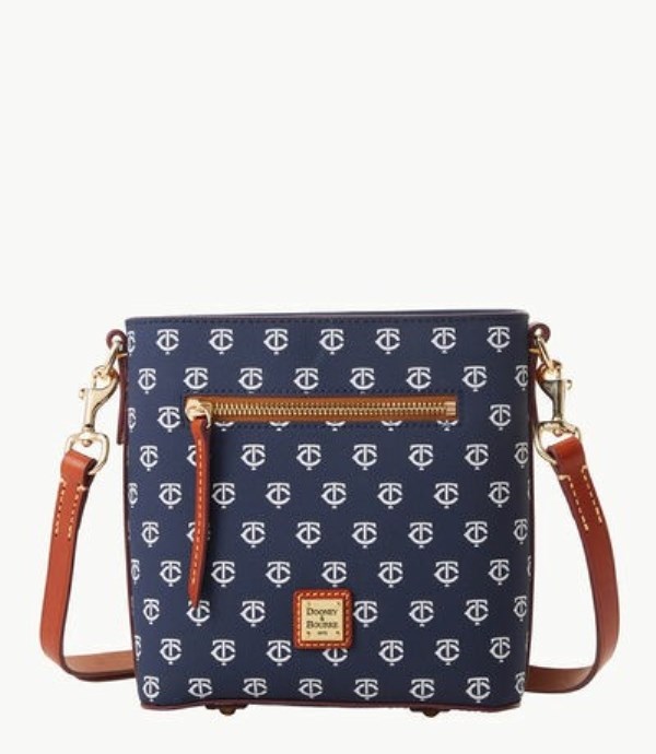 Blue Dooney And Bourke MLB Twins Small Zip Women\'s Crossbody Bags | 28XTPEJIH