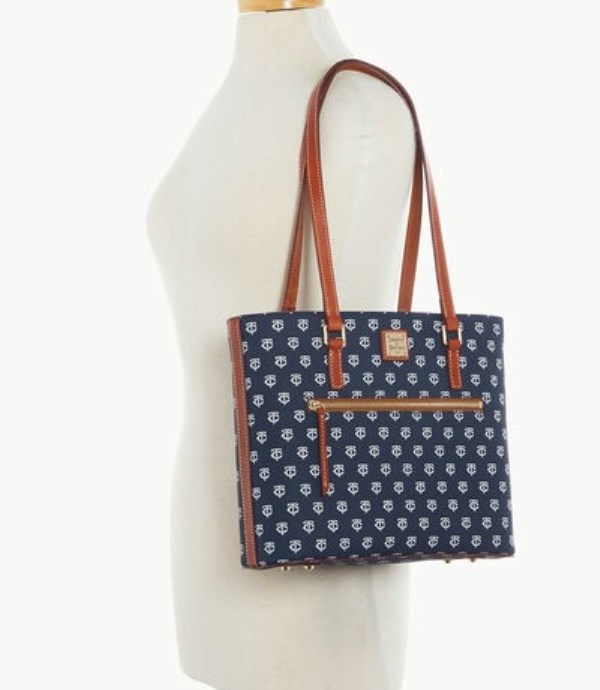 Blue Dooney And Bourke MLB Twins Women's Shopper Bag | 45GNOAFYE