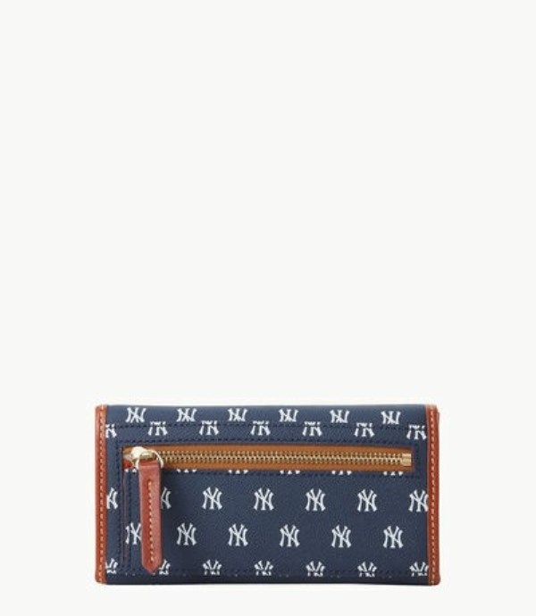 Blue Dooney And Bourke MLB Yankees Continental Women's Clutch Bag | 95UVADWIT