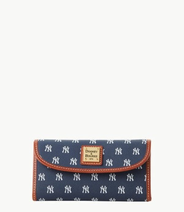 Blue Dooney And Bourke MLB Yankees Continental Women\'s Clutch Bag | 95UVADWIT