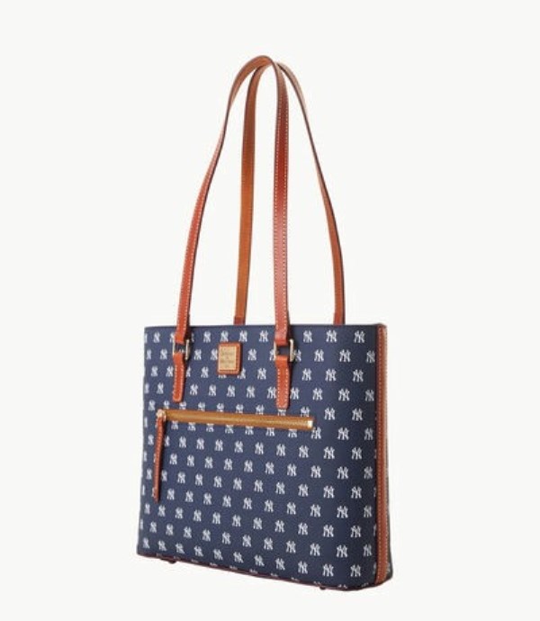 Blue Dooney And Bourke MLB Yankees Women's Shopper Bag | 09JNGFDIR