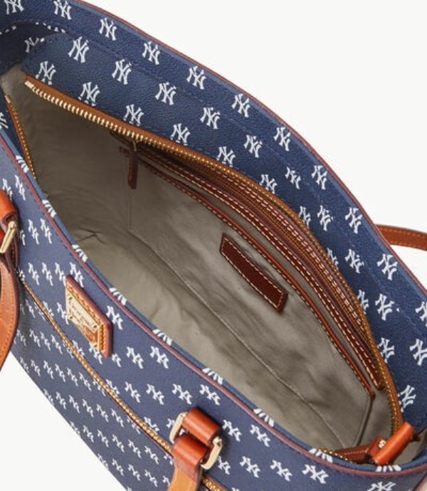 Blue Dooney And Bourke MLB Yankees Women's Shopper Bag | 09JNGFDIR