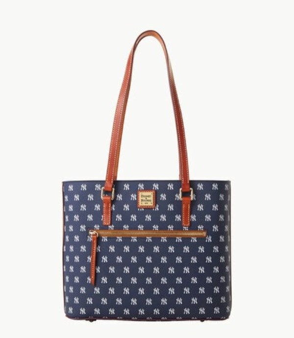 Blue Dooney And Bourke MLB Yankees Women\'s Shopper Bag | 09JNGFDIR