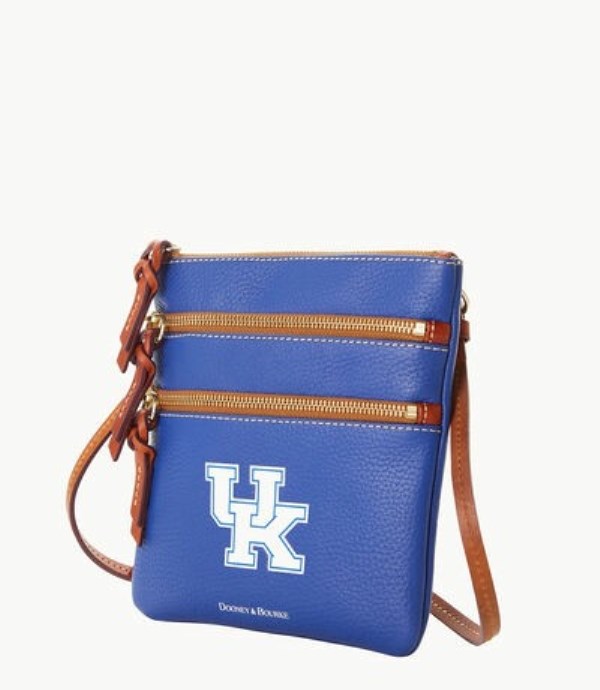 Blue Dooney And Bourke NCAA Kentucky Triple Zip Women's Crossbody Bags | 24YEDJAZV