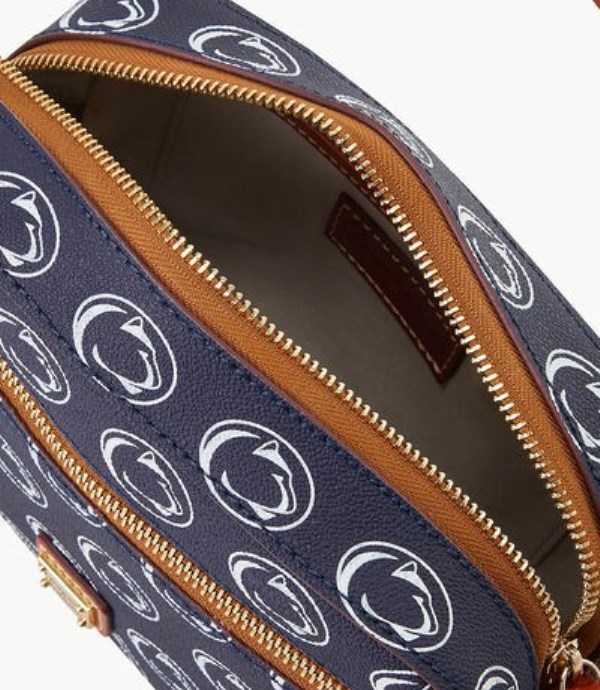 Blue Dooney And Bourke NCAA Penn State Camera Zip Women's Crossbody Bags | 08WXFOBGV