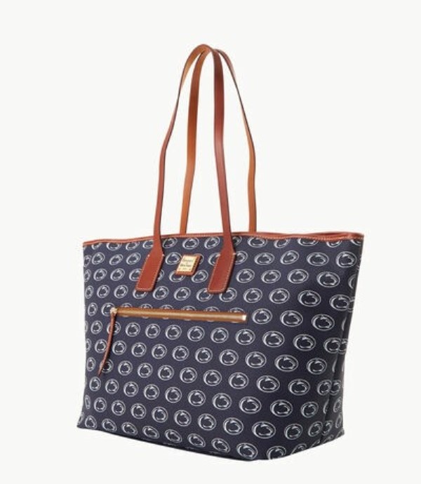 Blue Dooney And Bourke NCAA Penn State Large Women's Tote Bags | 20YOHNEDX