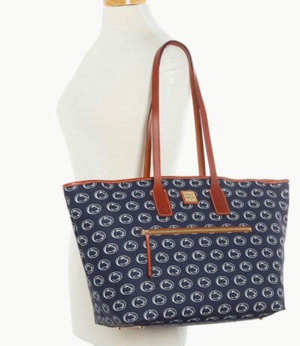 Blue Dooney And Bourke NCAA Penn State Large Women's Tote Bags | 20YOHNEDX