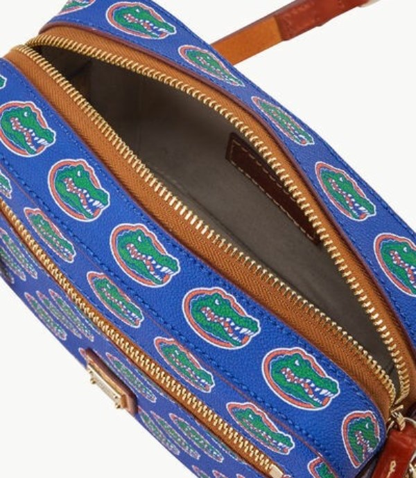 Blue Dooney And Bourke NCAA University Of Florida Camera Zip Women's Crossbody Bags | 16RKADBHN