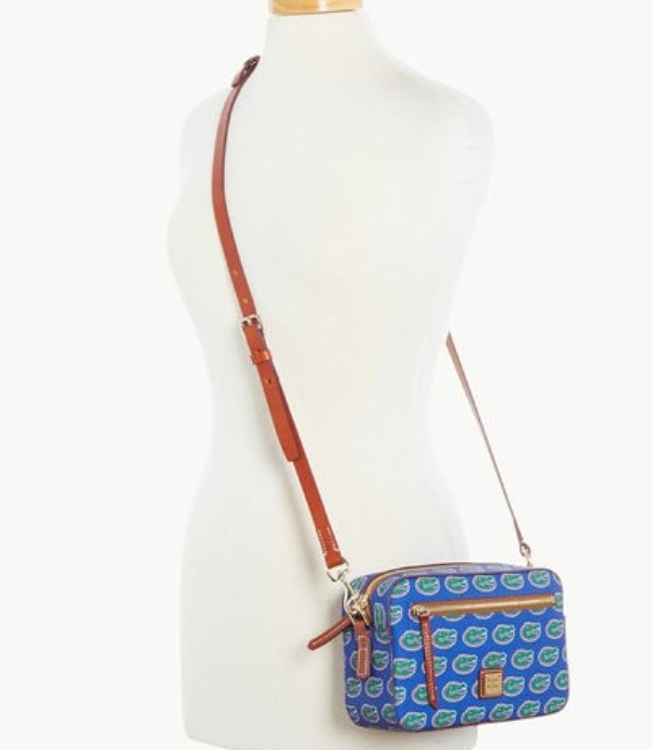 Blue Dooney And Bourke NCAA University Of Florida Camera Zip Women's Crossbody Bags | 16RKADBHN