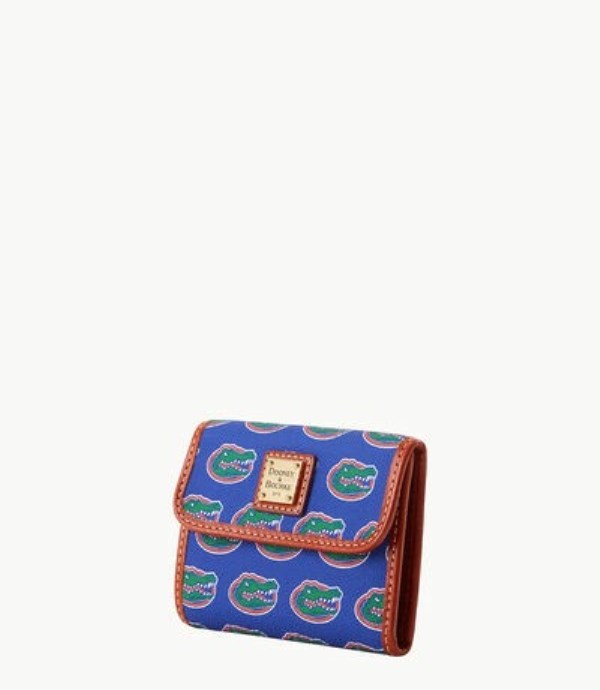 Blue Dooney And Bourke NCAA University Of Florida Flap Credit Women's Wallets | 74GTSCHAO