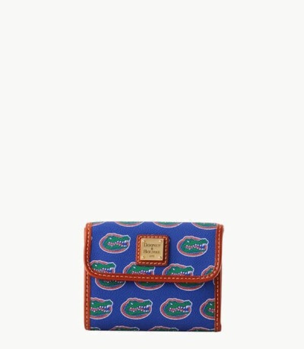 Blue Dooney And Bourke NCAA University Of Florida Flap Credit Women\'s Wallets | 74GTSCHAO