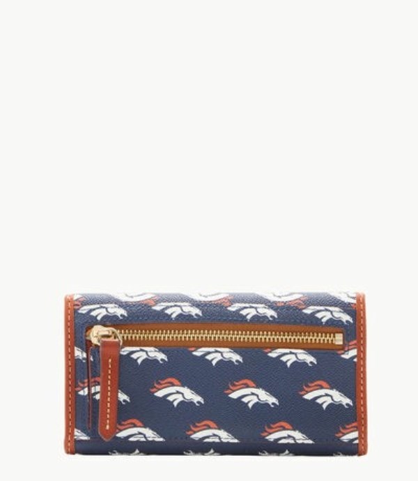 Blue Dooney And Bourke NFL Broncos Continental Women's Clutch Bag | 48OZXWNYJ