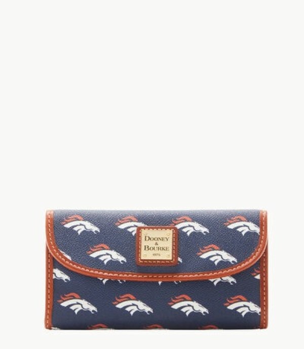 Blue Dooney And Bourke NFL Broncos Continental Women\'s Clutch Bag | 48OZXWNYJ