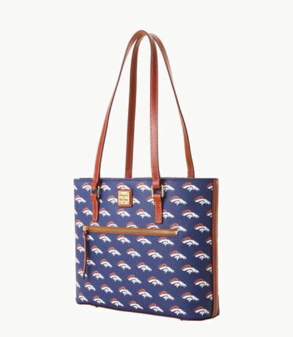 Blue Dooney And Bourke NFL Broncos Women's Shopper Bag | 31PKMWXTL