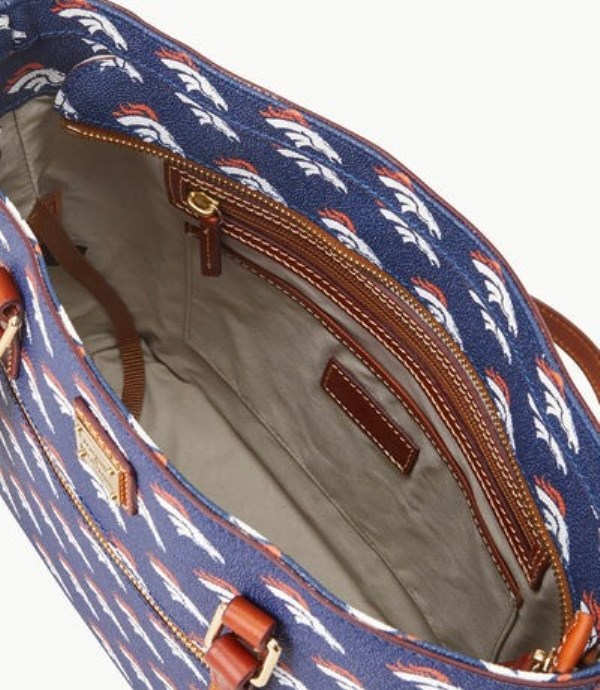 Blue Dooney And Bourke NFL Broncos Women's Shopper Bag | 31PKMWXTL