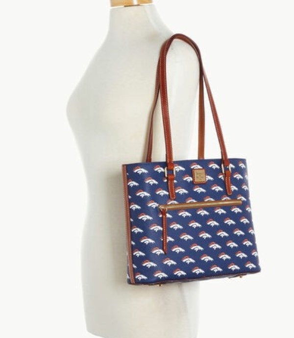 Blue Dooney And Bourke NFL Broncos Women's Shopper Bag | 31PKMWXTL