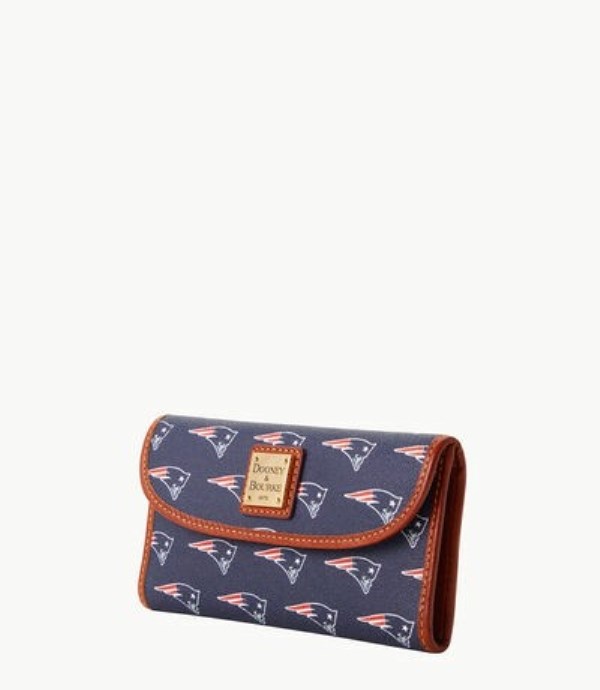 Blue Dooney And Bourke NFL Patriots Cont Women's Clutch Bag | 09FKQAYVZ