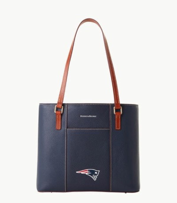 Blue Dooney And Bourke NFL Patriots Small Lexington Women\'s Tote Bags | 15UPEHZBW