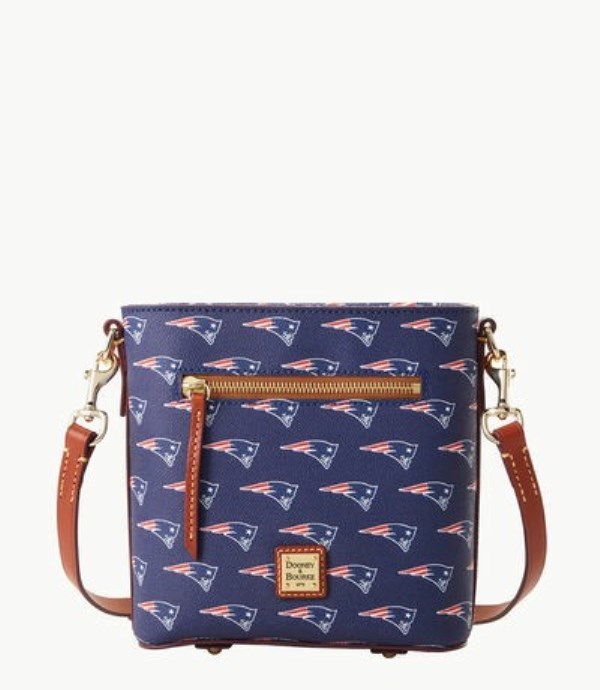 Blue Dooney And Bourke NFL Patriots Small Zip Women\'s Crossbody Bags | 80WOSGJHP