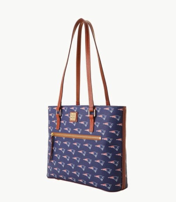 Blue Dooney And Bourke NFL Patriots Women's Shopper Bag | 07HVUFPLQ