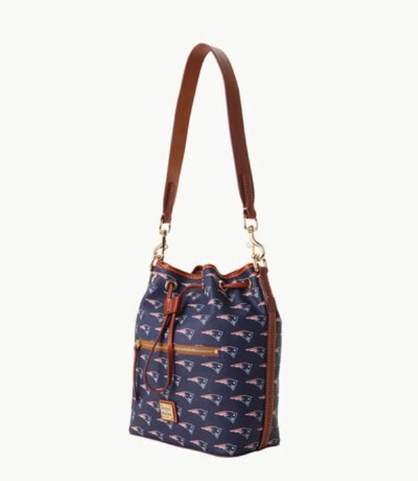 Blue Dooney And Bourke NFL Patriots Women's Shoulder Bags | 39KSXGNUF