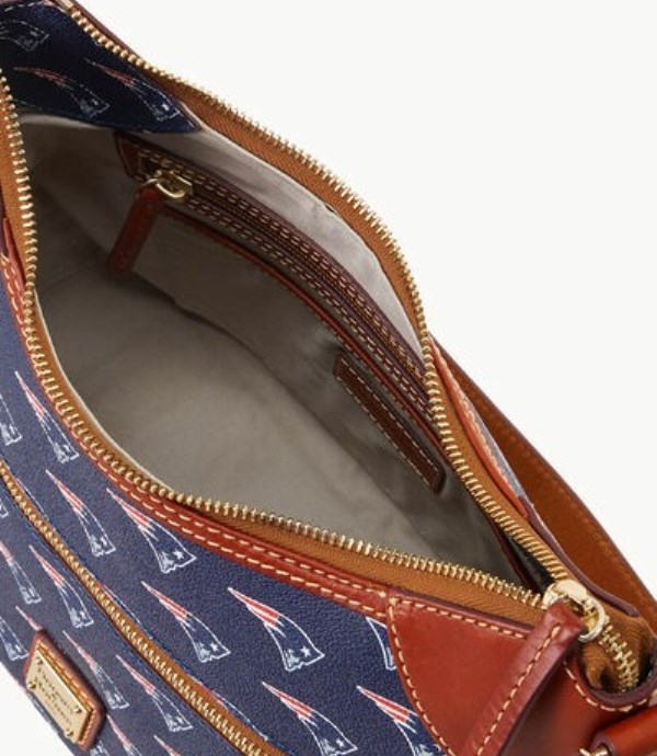 Blue Dooney And Bourke NFL Patriots Women's Hobo Bag | 65DPREZGF