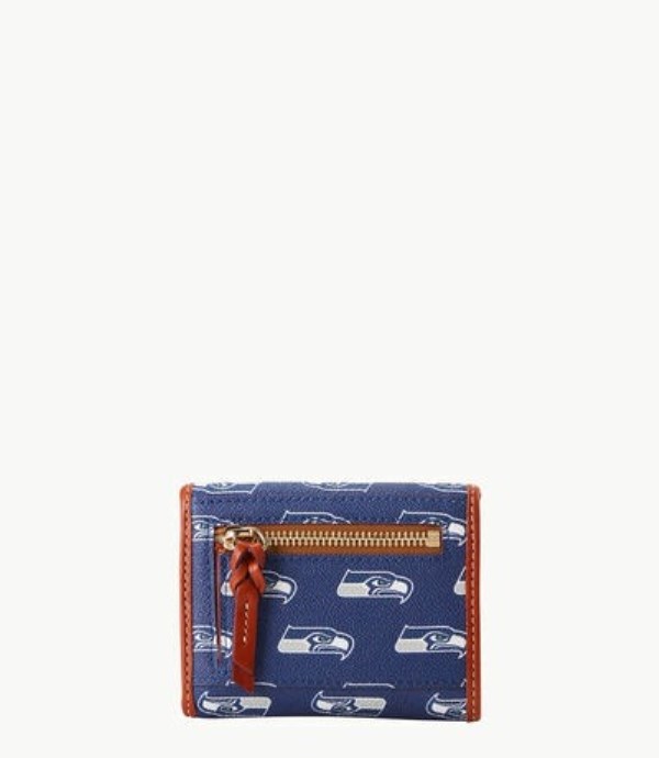 Blue Dooney And Bourke NFL Seahawks Flap Credit Women's Wallets | 96CHGAQRN