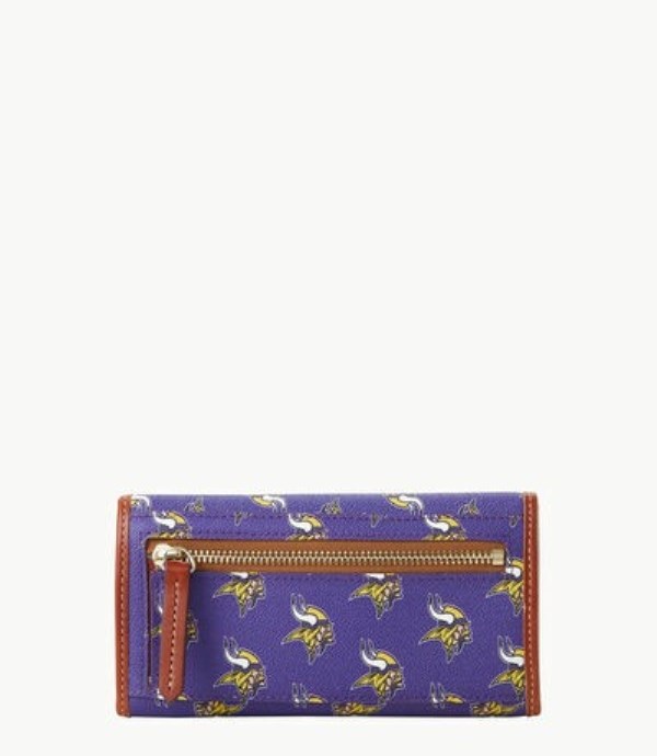 Blue Dooney And Bourke NFL Vikings Continental Women's Clutch Bag | 78QKIHMSR