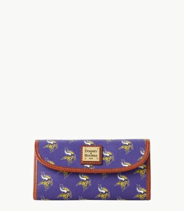 Blue Dooney And Bourke NFL Vikings Continental Women\'s Clutch Bag | 78QKIHMSR