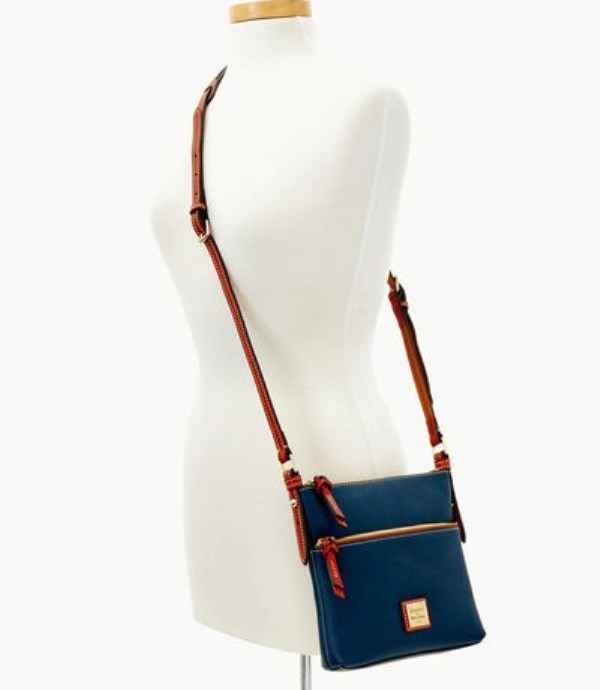 Blue Dooney And Bourke Pebble Grain Letter Women's Crossbody Bags | 64AGBMRLY