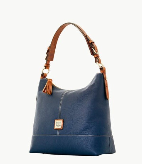 Blue Dooney And Bourke Pebble Grain Sophie Women's Shoulder Bags | 87OKJEDHV