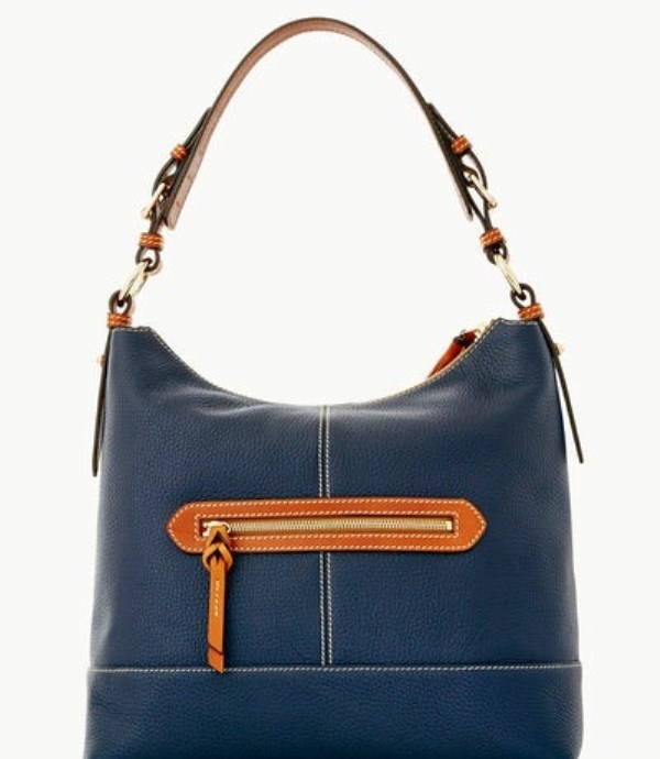 Blue Dooney And Bourke Pebble Grain Sophie Women's Shoulder Bags | 87OKJEDHV