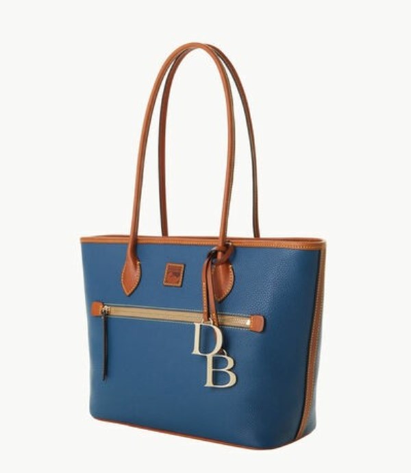 Blue Dooney And Bourke Pebble Grain Women's Tote Bags | 98QJSEVYP