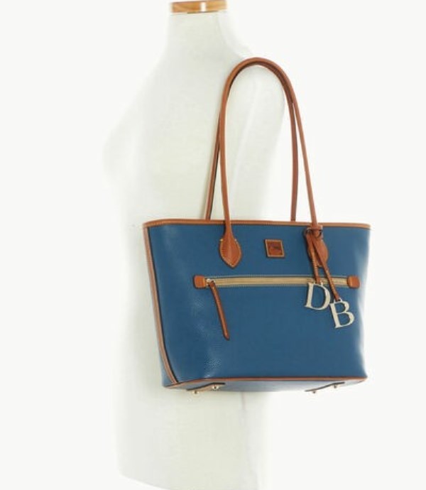 Blue Dooney And Bourke Pebble Grain Women's Tote Bags | 98QJSEVYP