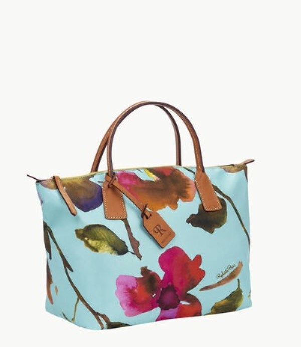 Blue Dooney And Bourke Roberta Pieri Flower Classic Small Robertina Women's Tote Bags | 24FDATPYE