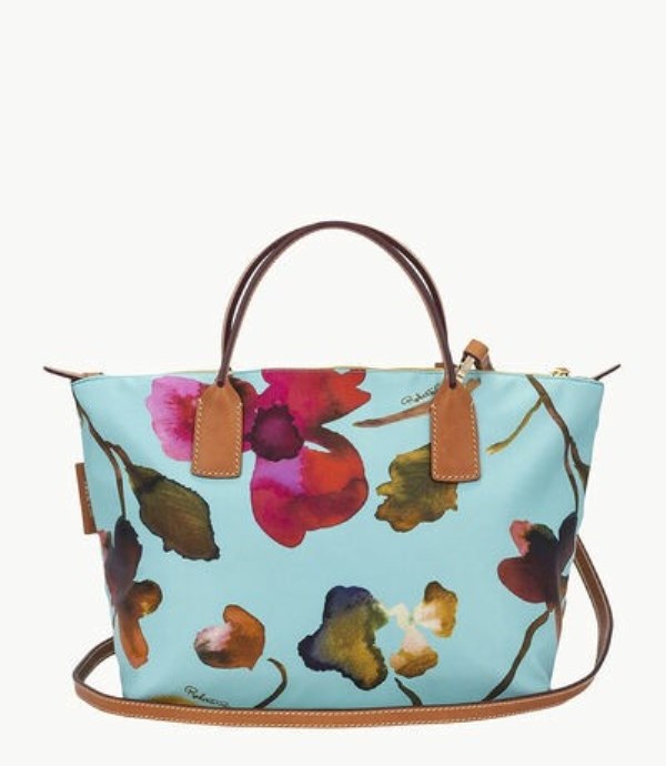 Blue Dooney And Bourke Roberta Pieri Flower Classic Small Robertina Women's Tote Bags | 24FDATPYE