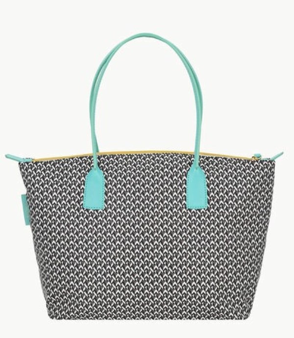 Blue Dooney And Bourke Roberta Pieri Tatami Fun Large Robertina Women's Tote Bags | 57MOTSQNY