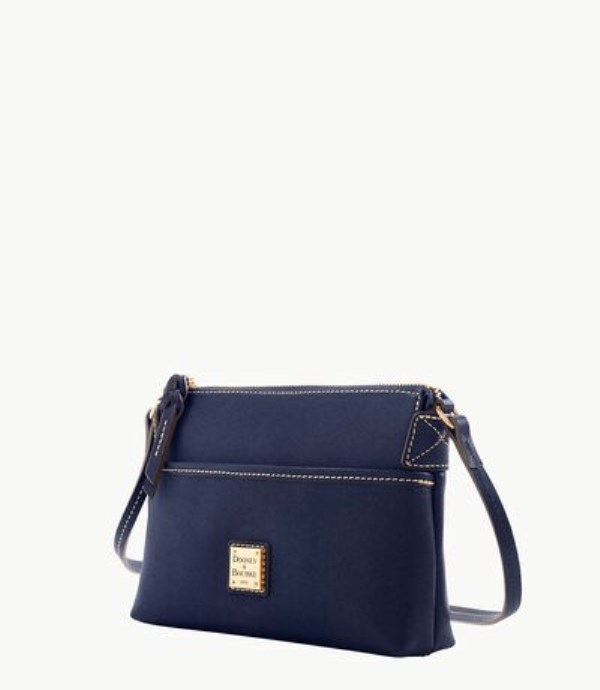 Blue Dooney And Bourke Saffiano Ginger Women's Crossbody Bags | 43SQEYICL