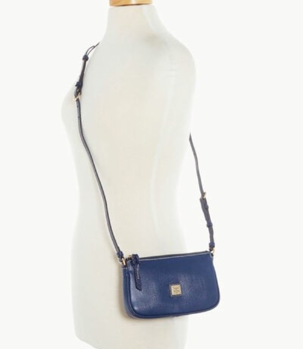 Blue Dooney And Bourke Saffiano Lexi Women's Crossbody Bags | 97RMNYUCB