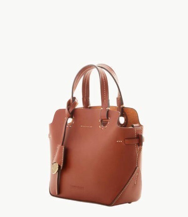 Brown Dooney And Bourke Alto Mini Livia Women's Satchel Bags | 92TSFQDPB