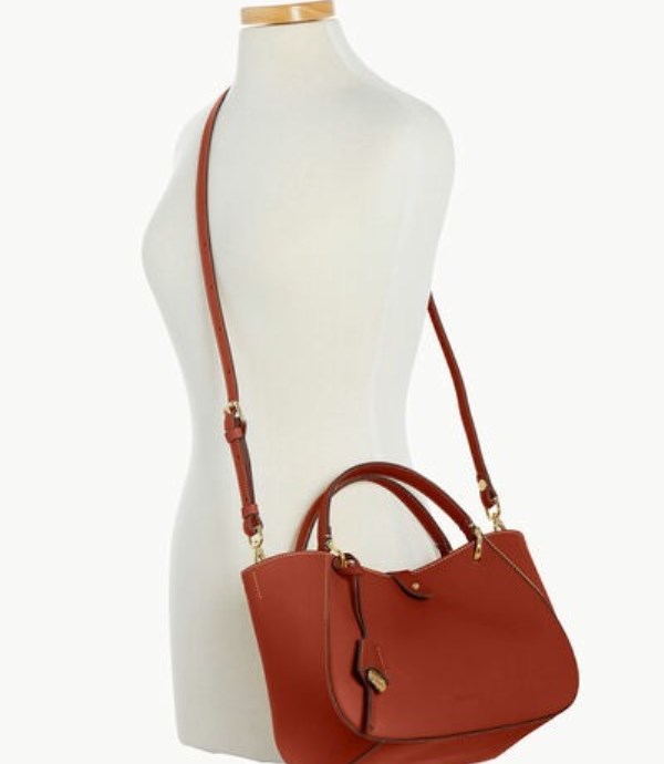 Brown Dooney And Bourke Alto Small Camilla Women's Satchel Bags | 52FPQMEJW