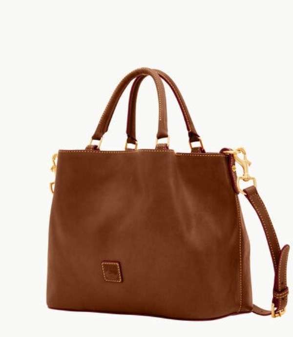 Brown Dooney And Bourke Florentine Brenna Women's Satchel Bags | 05KRQCVMY