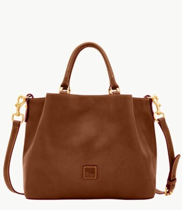 Brown Dooney And Bourke Florentine Brenna Women\'s Satchel Bags | 05KRQCVMY