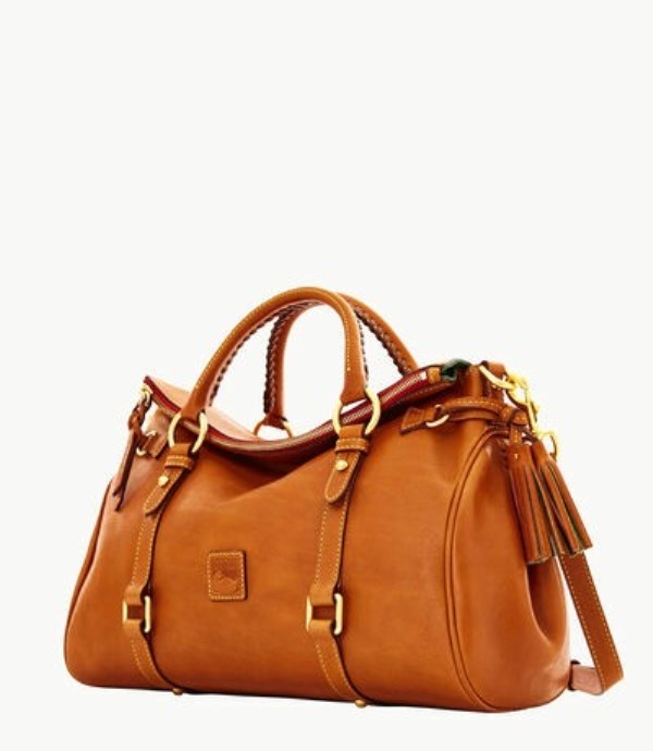 Brown Dooney And Bourke Florentine Large Women's Satchel Bags | 46VJPKHOE