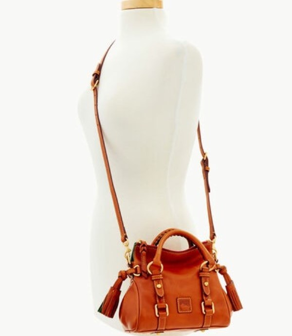 Brown Dooney And Bourke Florentine Nano Satchel Women's Shoulder Bags | 74BGQTHXN