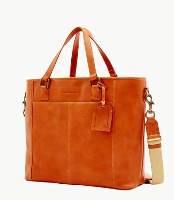 Brown Dooney And Bourke Florentine Newport Women's Tote Bags | 70VZDFIXS