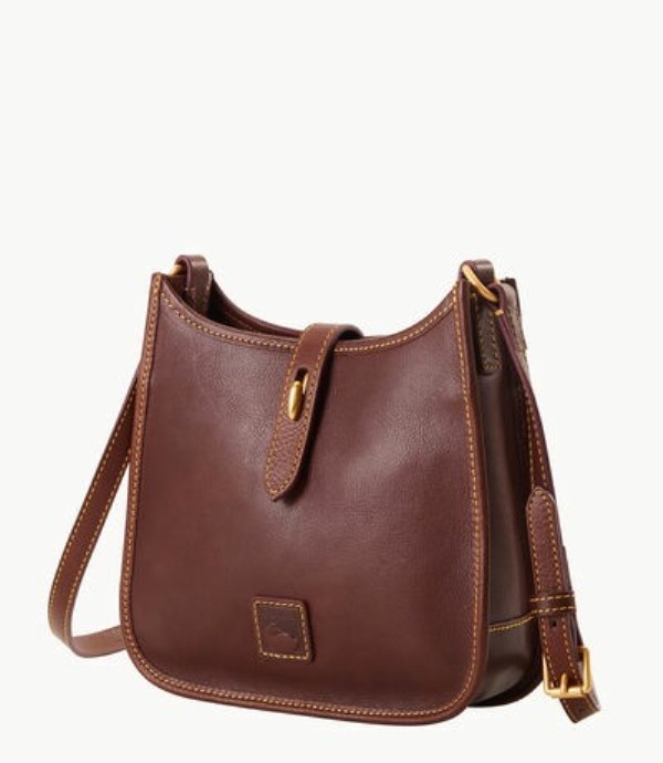 Brown Dooney And Bourke Florentine Small Messenger Women's Crossbody Bags | 06CDGNPOL