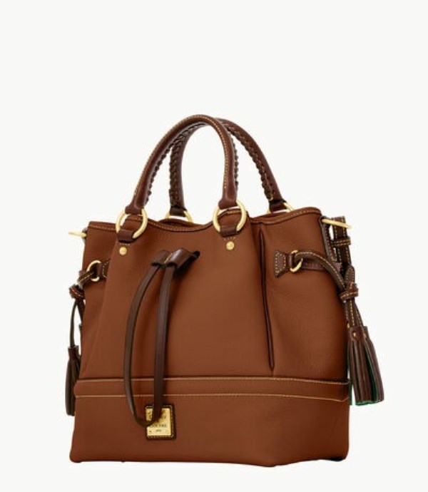 Brown Dooney And Bourke Florentine Women's Satchel Bags | 04RSAJTON