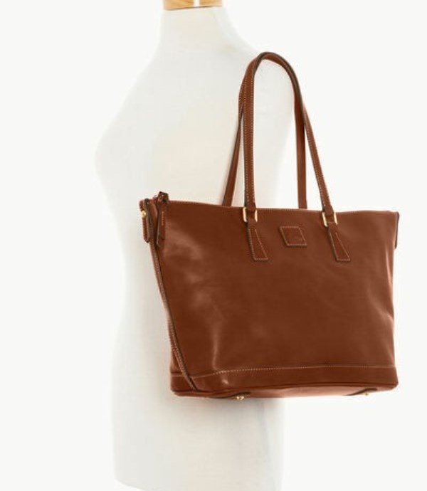 Brown Dooney And Bourke Florentine Women's Tote Bags | 72SAXUMTE